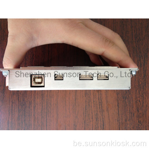 Шыфраваны PinPad, зацверджаны PCI з нержавеючай сталі з 16 ключоў